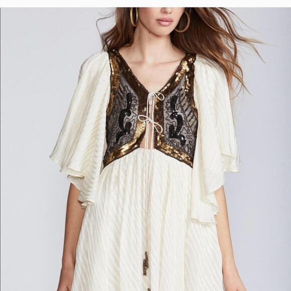 NEW Free People Moonglow A-line Dress Size Small - Picture 2 of 8